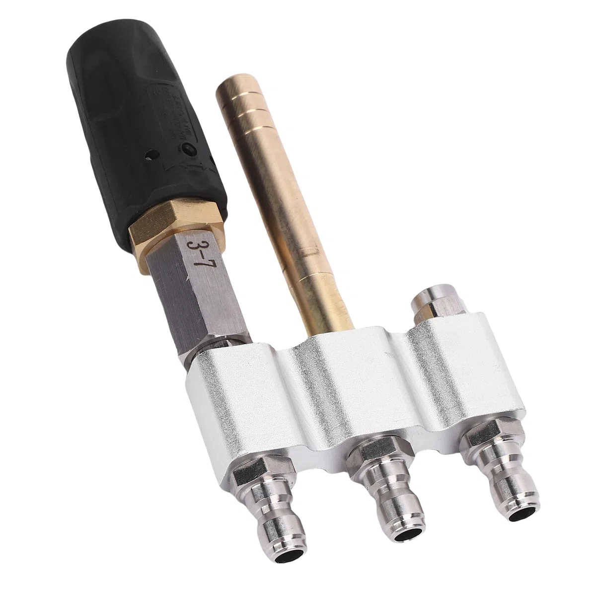 Boquilla rociadora de Alto Alcance para lavadoras a presión, 1000-4050PSI, conexión rápida de 1/4 Pulgadas, Boquilla de Lavado Suave Ajustable con Giro de 0-60 Grados