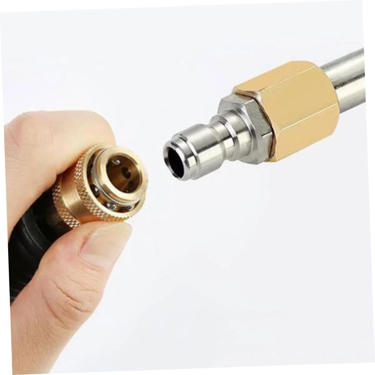 Lanza para Hidrolimpiadora 6 Piezas 14mm de Acero Inoxidable | Conector Rápido de 1/4 de Pulgada, para Lavado de Coches y Limpieza de Suelos y Equipos