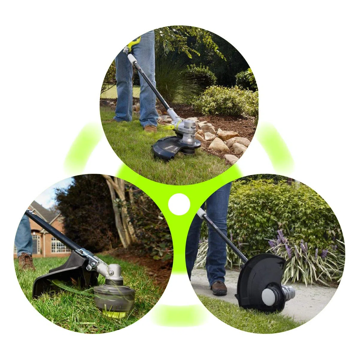 Weed Wacker - Cable trenzado de repuesto para desbrozadora inalámbrica Ryobi 18V, 24V y 40V (6 bobinas, 1 tapa)