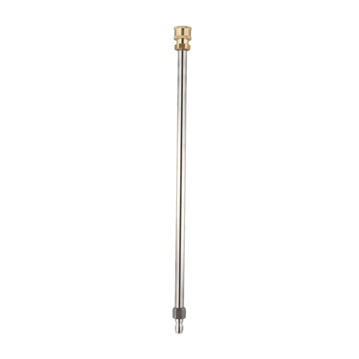 Lanza De ExtensióN Para Hidrolimpiadora Varilla de extensión latón for lavadora alta presión, 40 cm, varilla recta inserción rápida, conector rápido 1/4'' for limpieza entradas, patios y paredes
