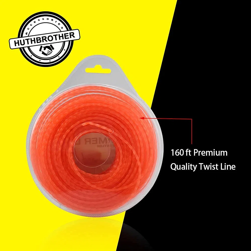 HuthBrother AL2450S - Línea de torsión de alta calidad de 0,06 x 100 pies, compatible con los recortadores de cuerda EGO Power de 15 pulgadas, compatible con el modelo ST1500/ST1500-S/ST1500F/ST1500SF