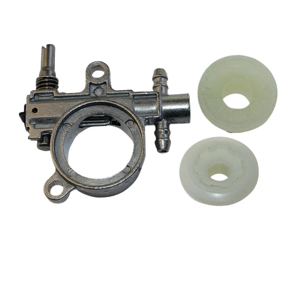 Conjunto de bomba de aceite y engranaje helicoidal compatible con motosierras T425 T435 T439 GZ360 GZ3500 GZ3500T CS2125T CS2136T