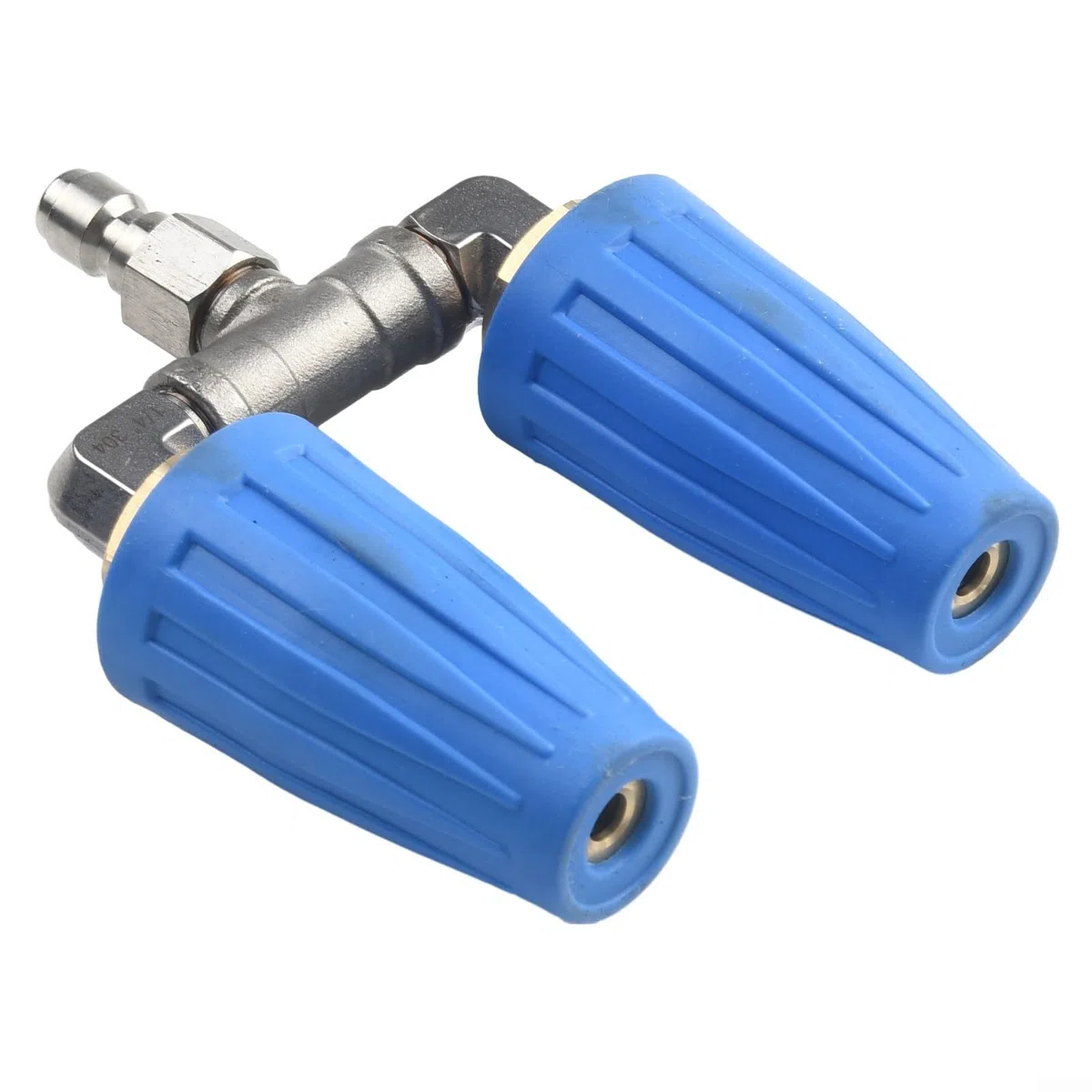 Lavadora de alta presión giratoria doble boquilla turbo punta de pulverización de 1/4 pulgadas 4000PSI 4-6GPM, boquilla turbo doble giratoria para pistola de lavado a presión, accesorio de boquilla de