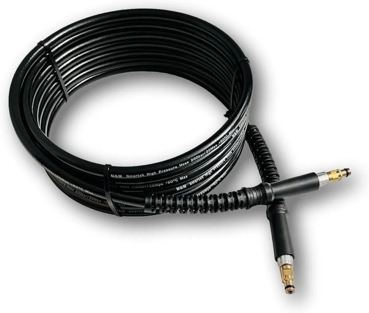 M&M Smartek Manguera de alta presión para limpiador de alta presión Quick Connect, 200 bar, apto para Kärcher K2 K3 K4 K5 K6 K7 y como 2.641-721.0 (15 metros)