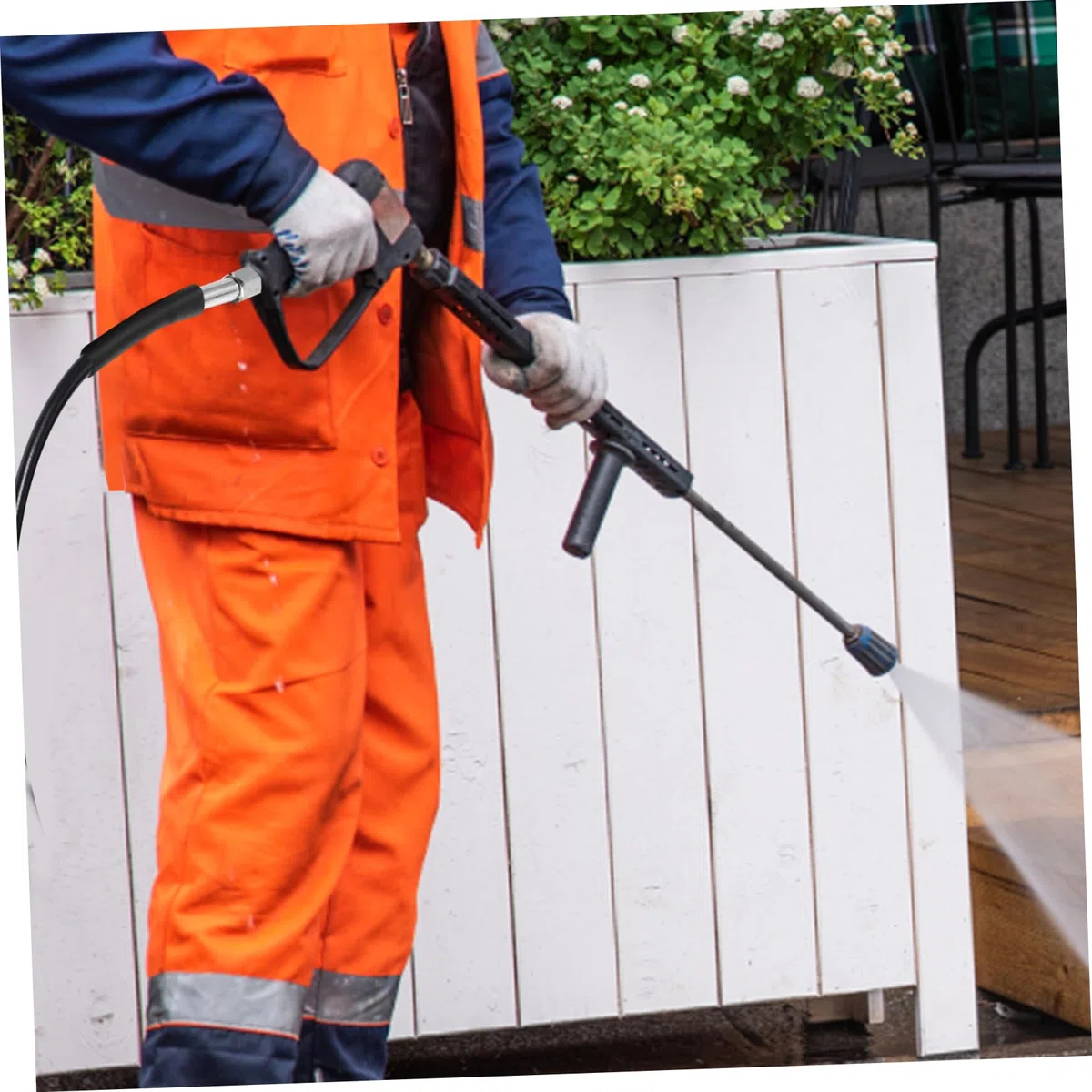 Manguera De Extensión Para Hidrolavadora 8 m Conexión M22 Para Agua Fría Tubo De Presión Alta Duradero y Flexible Accesorio Para Limpieza Exterior y Lavado a Presión