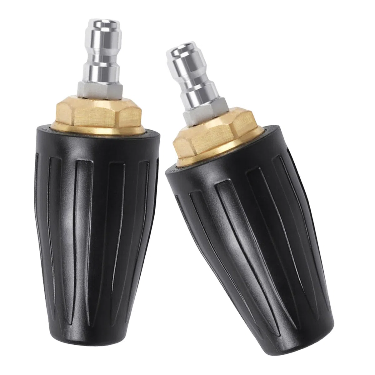 2 Boquillas Turbo Para Jardín Profundo Conexión Rápida Para Superficies De Entrada Repuesto De Boquillas De Presión Para Coche Y Arandelas De Vinilo Giratoria Para