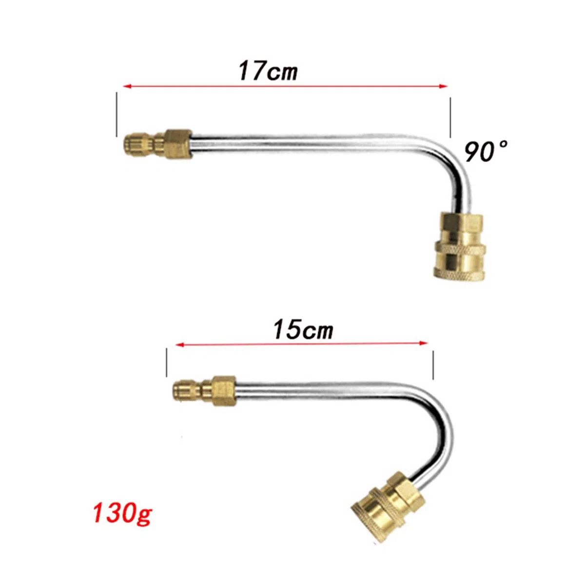 Juego de Lanza de Extensión para Hidrolavadora con Lanza de Repuesto Y de 6 Pulgadas.