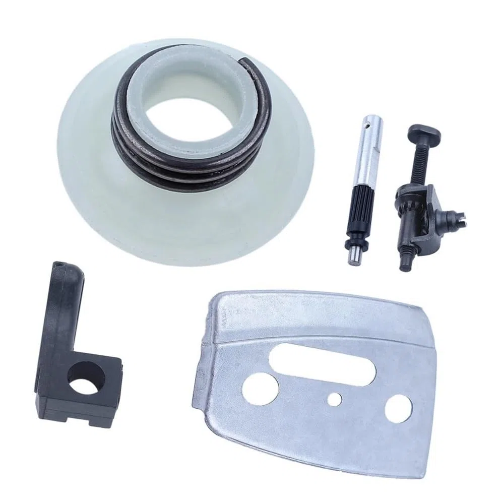 Placa de Barra de Aceite Tensor de Cadena Apta for Motosierra Jonsered 2145 2150 CS2141 CS2145