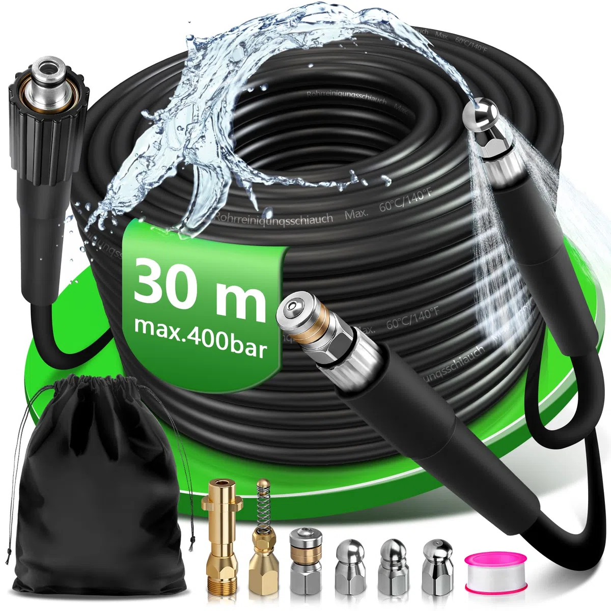 Mangueras para limpiadores de alta presión, 30 m
