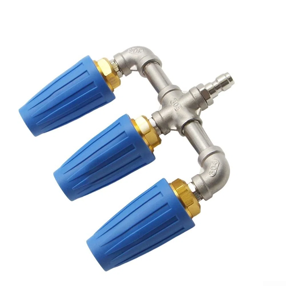 Boquilla Triple Turbo azul | Para lavadoras a presión de alto flujo, limpieza eficiente en agua