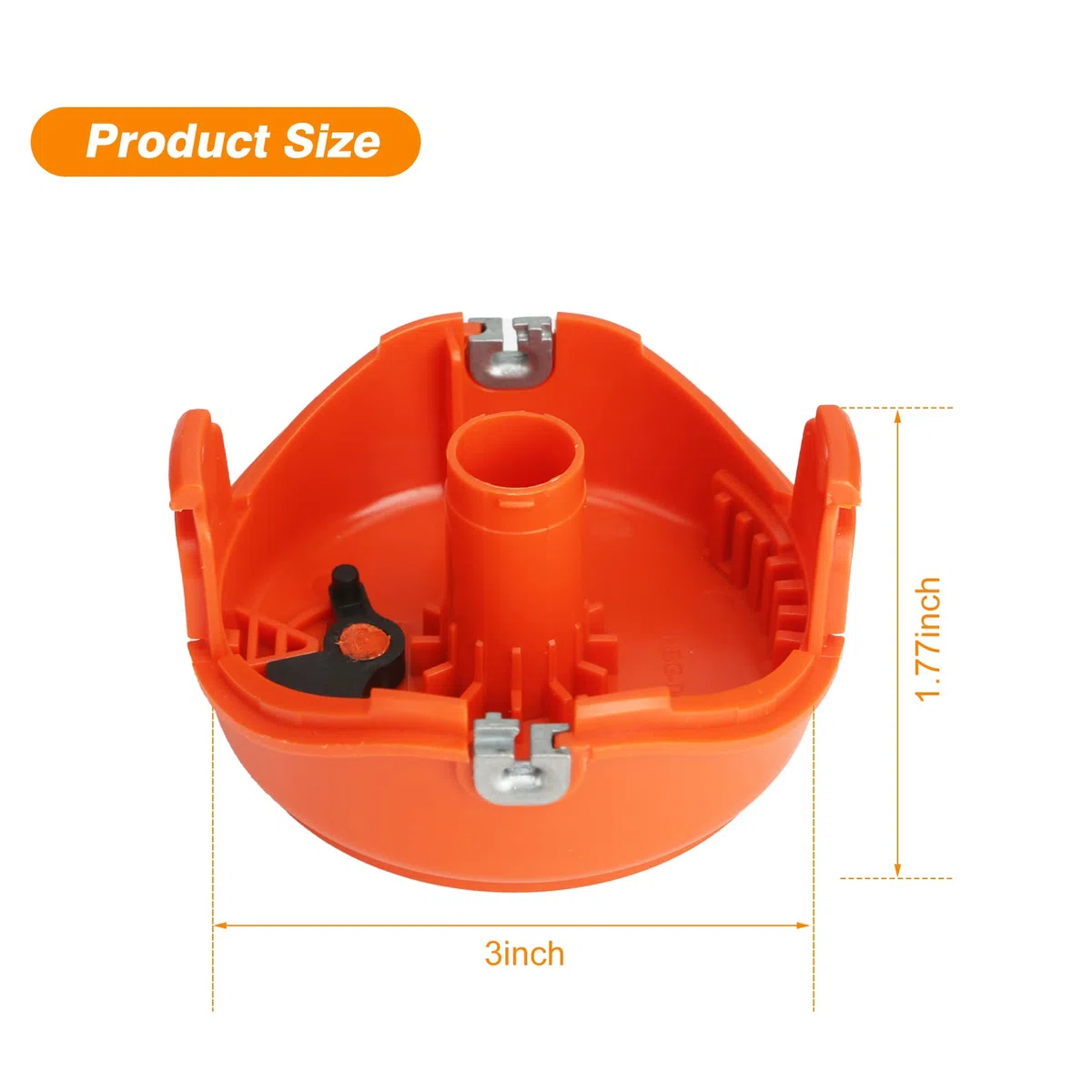 Thten Carretes de recortadora de hilo compatibles con Black and Decker DF-065 GH710 GH700 GH750 RC-065, DF-065-BKP Weed Eater línea de recambio de 36 pies 0.08 pulgadas de alimentación automática de