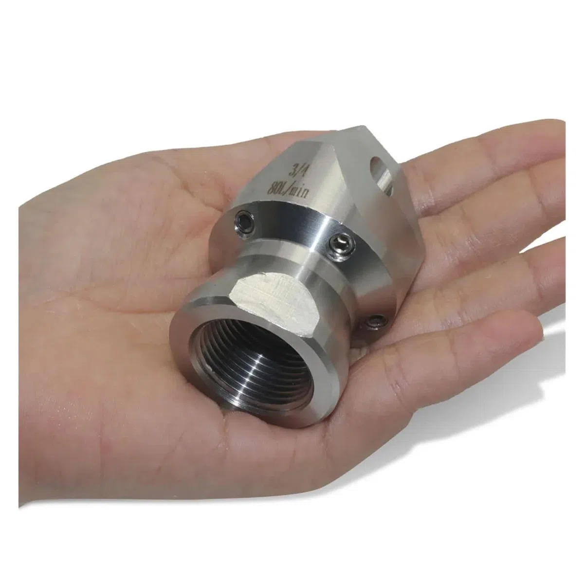 Boquilla Desatascadora 3/4" 80L/min 3F 5R Alta Presión | 3 Orificios Frontales 5 Traseros Flujo Potente Acero Resistente Limpieza Profunda