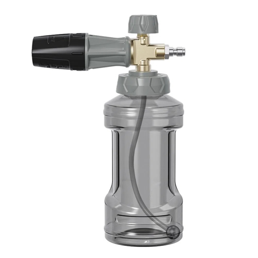 Lanza de espuma de alta presión de 4000 PSI con boquilla de cobre de 1000 ml, mango ergonómico para coche, terraza, entrada, robusto juego de metal y plástico para eliminar eficazmente la