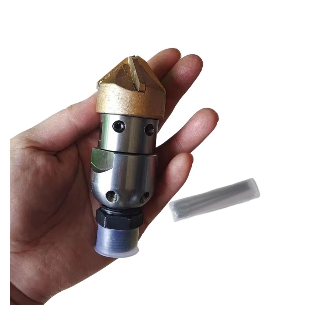 Boquilla rotativa para alcantarilla 1/2, inox 50-300 bar | Boquilla rotativa de alta presión para limpiar tuberías, lodo y desagües(1l2 female 120LPM)