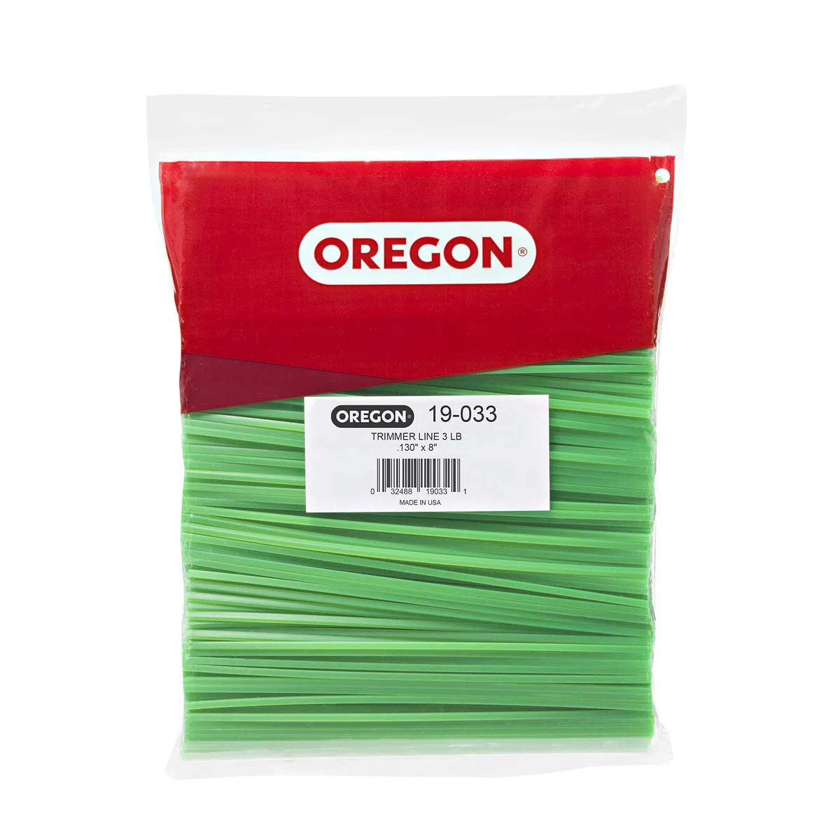 Oregon 19-033 Gatorline - Línea de Recortadora Cuadrada de 0.13 Pulgadas, Verde precortado