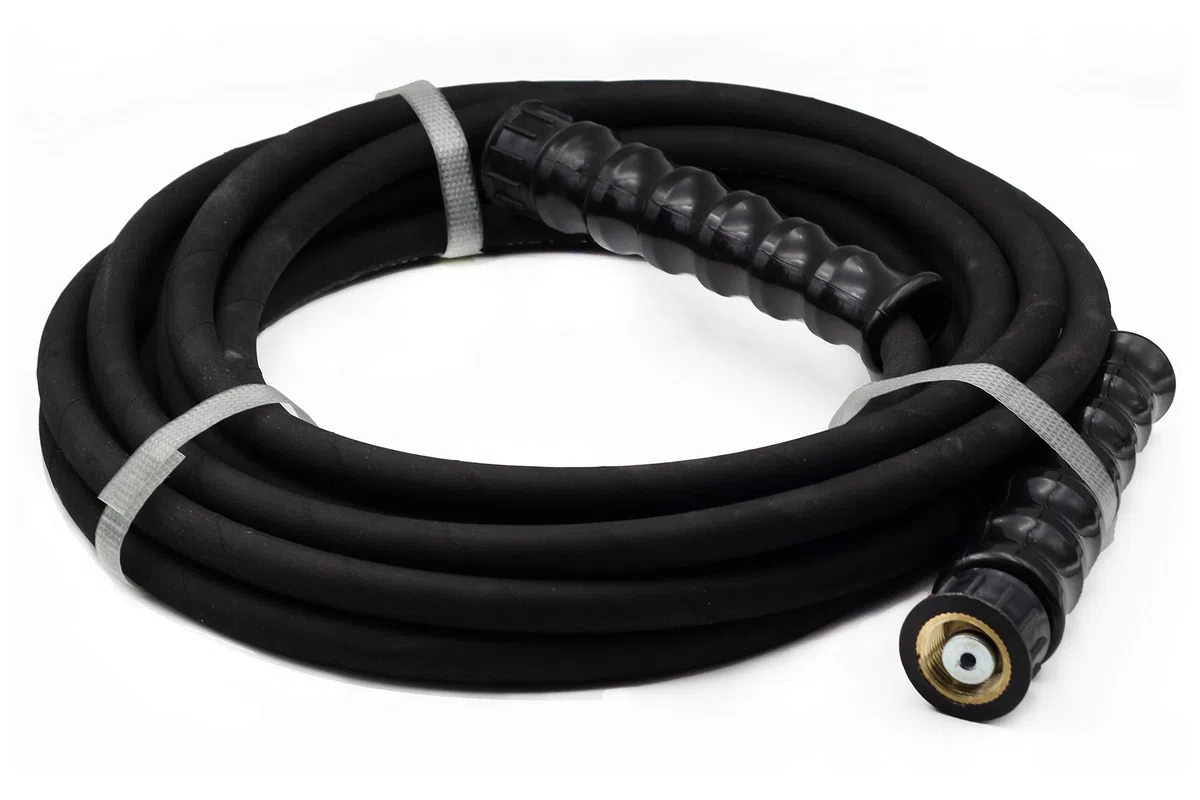 ✦3200 PSI ✦ Manguera de repuesto de goma resistente para lavadoras a presión con conector M22x1.5 (7.5m)