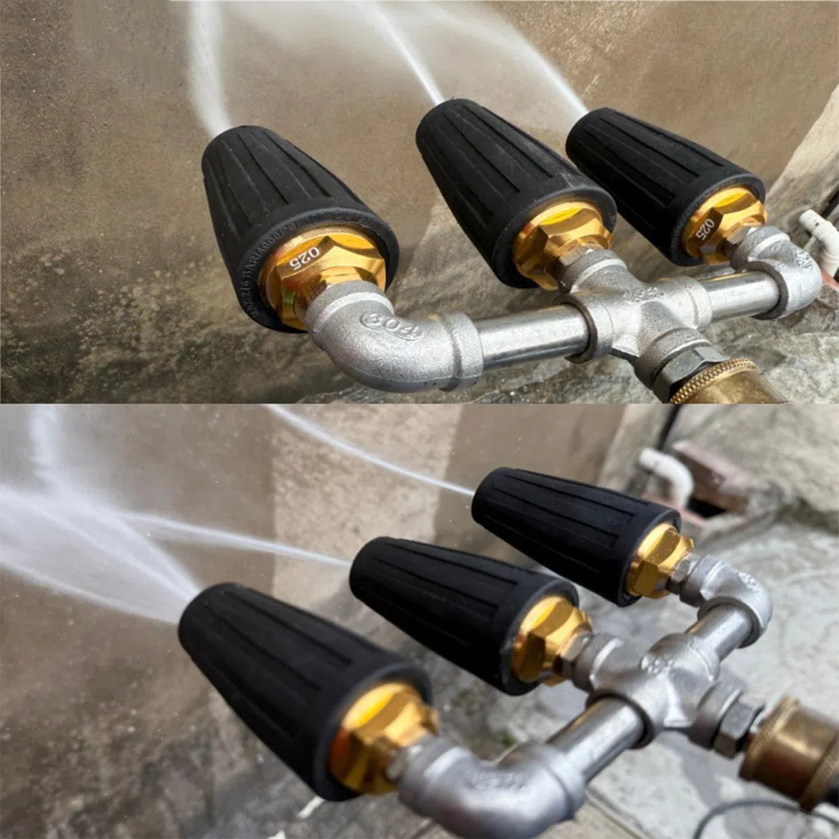 Boquilla Turbo Para Hidrolimpiadora 4000 PSI Resistente Con 360 Grados | Inyector Rotativo Para Limpiadora En Entradas Casas Vehículos Jardines Pavimentos Vallas Suelos Paredes