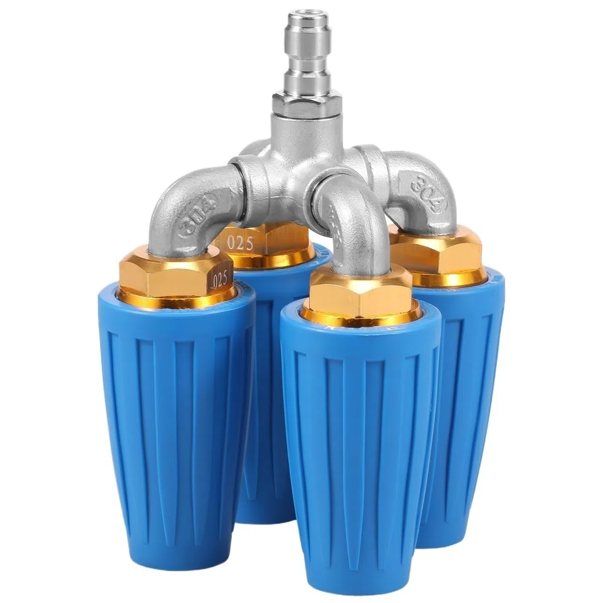 Rociador de Boquilla Turbo Giratorio de 4000PSI for Pistola de Lavado de Alta presión con Enganche de conexión rápida de 1/4"(4 IN 1)