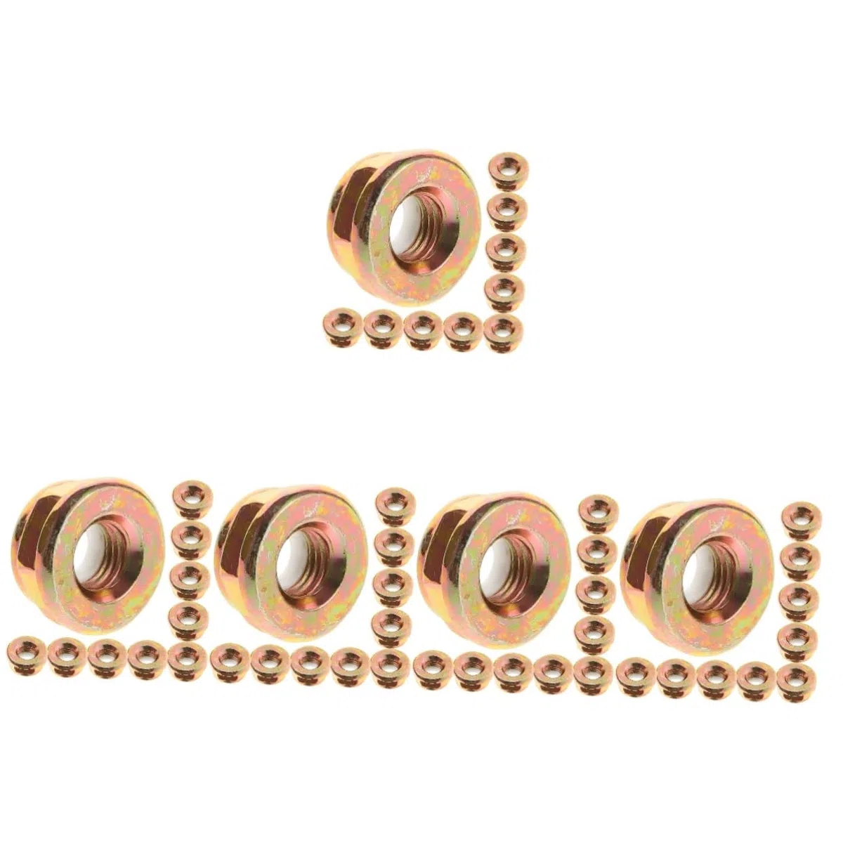 TOYANDONA Tuercas para Cortacésped Accesorios De para Desbrozadoras Diseño De para Instalación Rápida Y Efectiva para Reparaciones Y Reemplazos De Tuercas Máquinas De 10 Piezas X 5