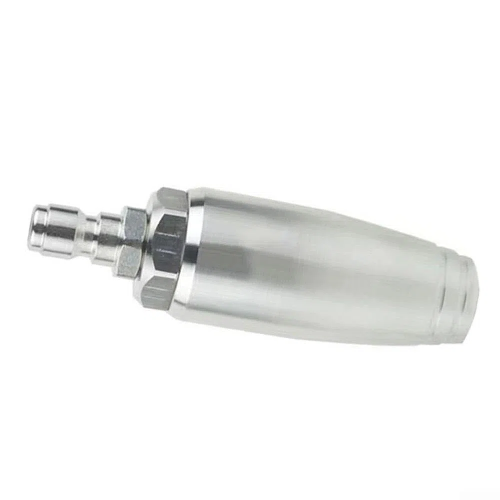 Boquilla Turbo giratoria for lavadora de alta presión, punta rociadora for lavado de automóviles, jardinería y limpieza industrial, acero inoxidable de 5000 PSI, conexión rápida, 5x10cm