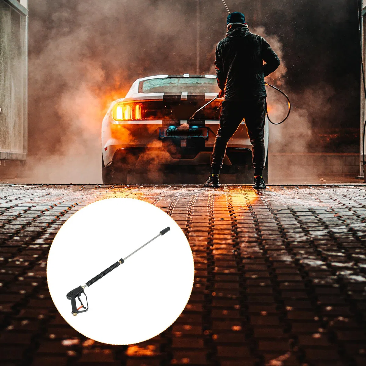 UKCOCO Accesorios para Hidrolimpiadora con Boquilla Ajustable para Limpieza de Coches y Vehículos Durable y Fácil de Usar Compatible con Pistolas y Accesorios de Lavado Kit Completo para