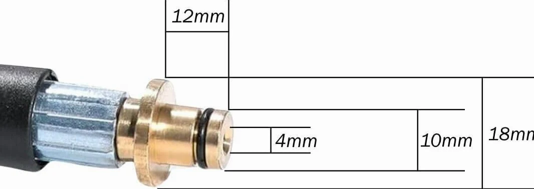 M&M Smartek manguera HP 20 m para Kärcher K2-K7, 6.390-463.0, alta presión | Manguera reforzada de alta presión con protección anti-dobleces; comprobar conexiones, presión, temperatura y equipo seguro.