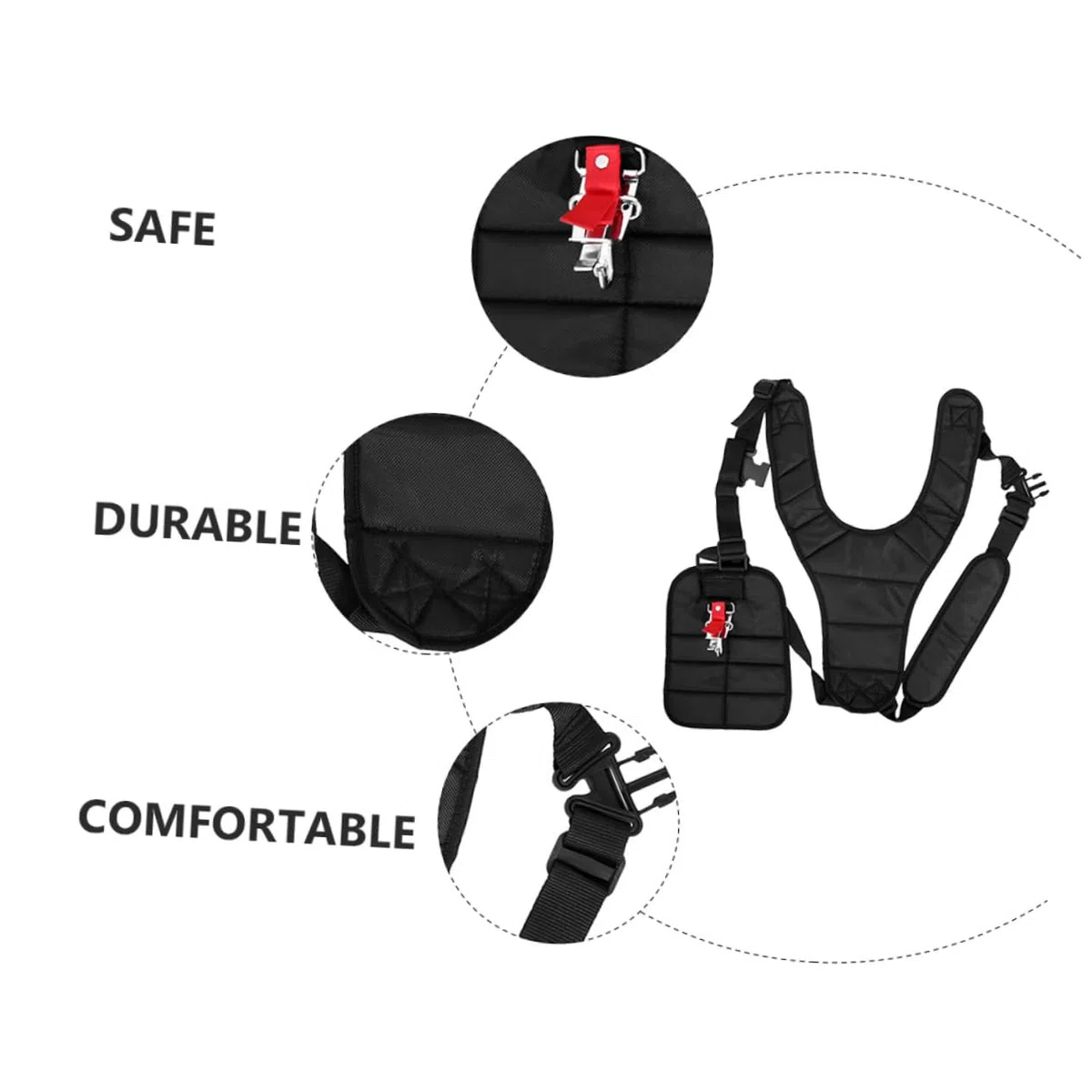 Abaodam 2piezas Correas De Arnés Hombro Correa Acolchada Profesional para Cortacésped para Uso Jardín Motosierra