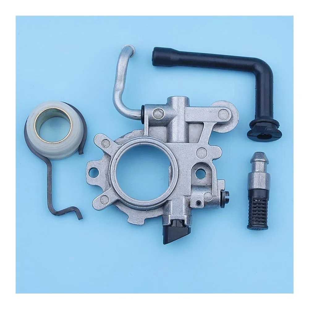 Kit de Engranaje helicoidal for engrasador de Aceite, Compatible con Motosierra 044 MS440 MS 440, Filtro de Manguera, 1128 640 3205, repuestos