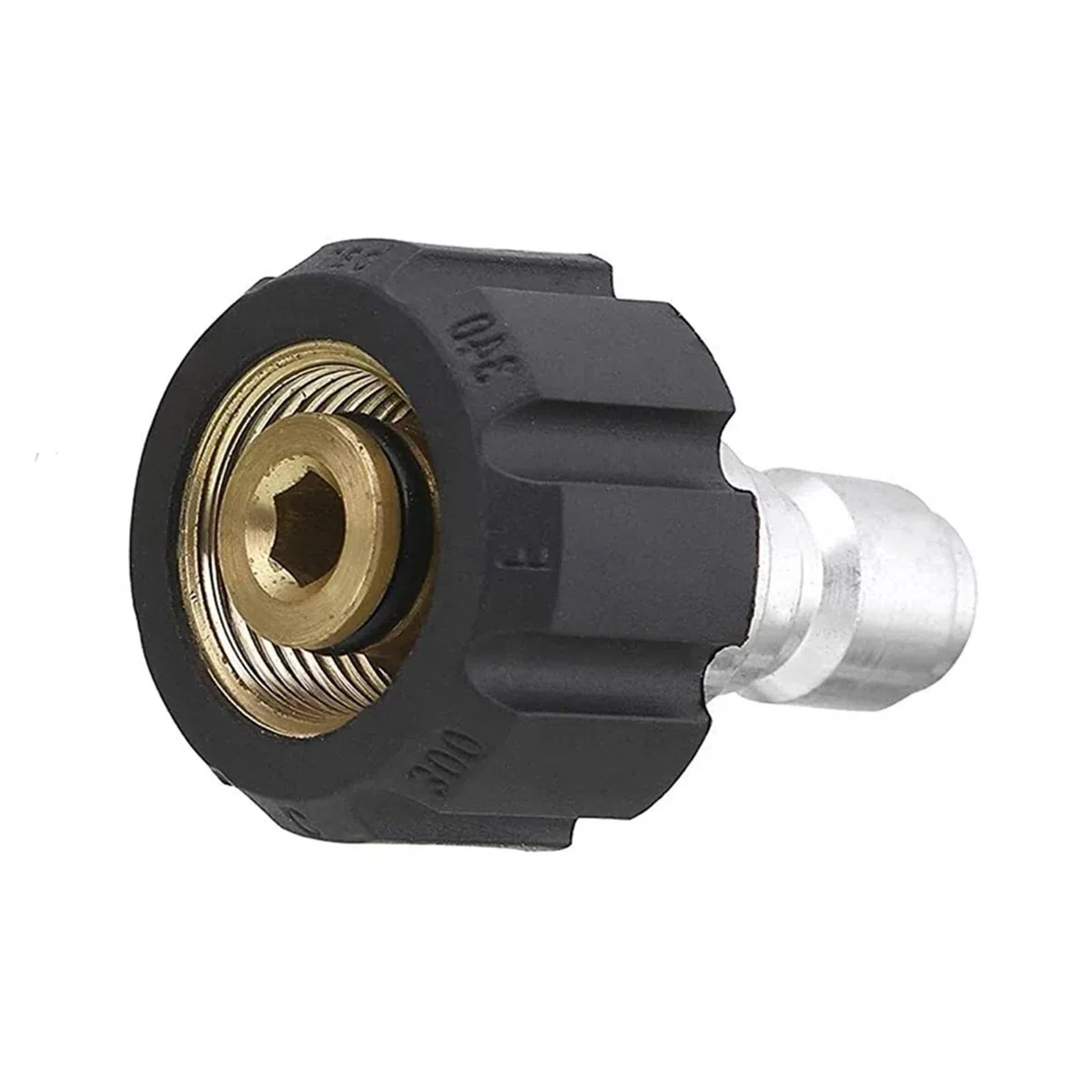 SBTRKT Juego de válvula adaptadora for Lavadora a presión, Kit de conexión rápida métrico M22 de 14Mm a Hembra de 3/8 Pulgadas, Conector Macho M22 de 5000 PSI