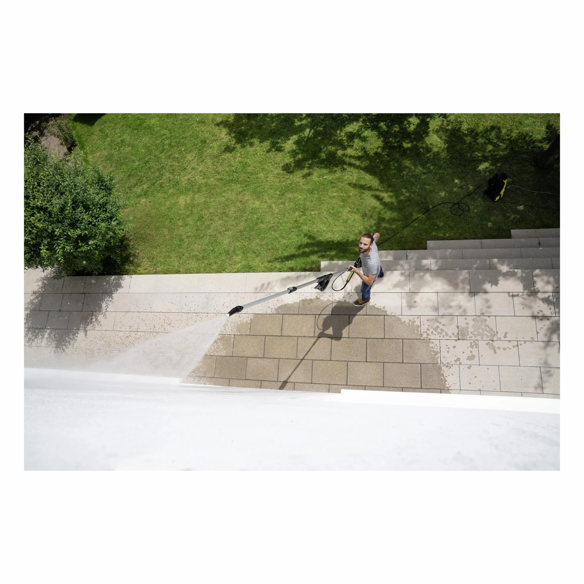 Kärcher Lanza telescópica TLA 4 (para limpiar superficies de hasta 5 metros de altura, compatible con todas las hidrolimpiadoras Kärcher K2 a K7), color negro/amarillo (‎2.644-190.0)
