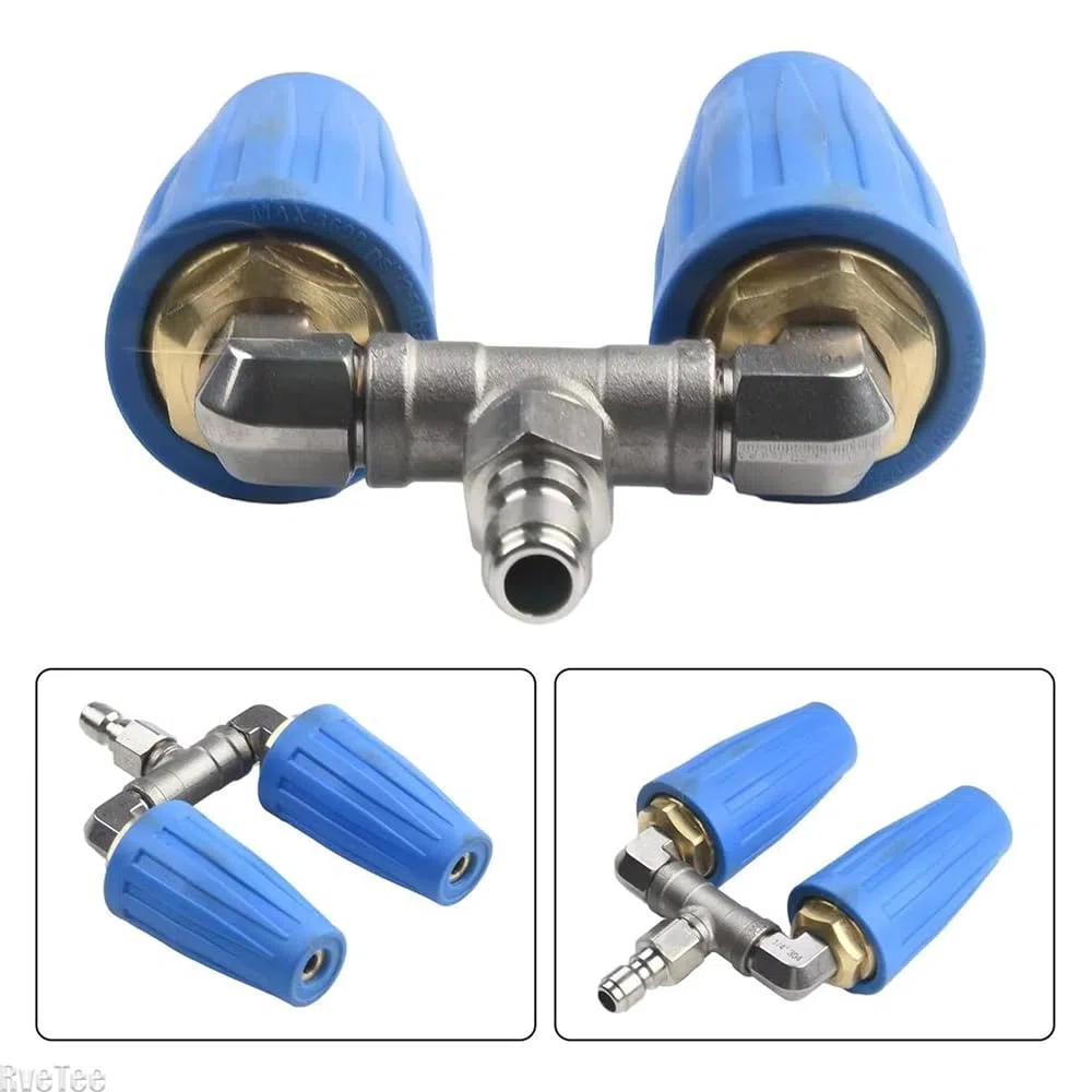 Boquilla de Lavadora de Alta presión, Punta de pulverización Turbo Dual giratoria, 1/4 ", 4000PSI, 4-6GPM, Repuesto for Patio, jardín, Vida al Aire Libre