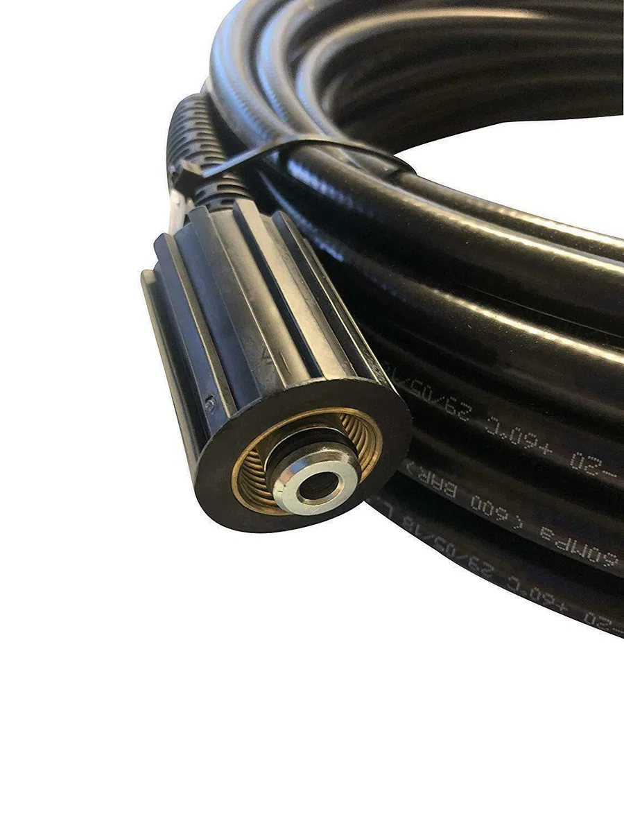M&M Smartek manguera limpieza tuberías 10 m para Kärcher, 200 bar, bayoneta | Manguera flexible para desatascar tuberías y desagües; comprobar conexión, longitud, boquillas y presión antes de usar.