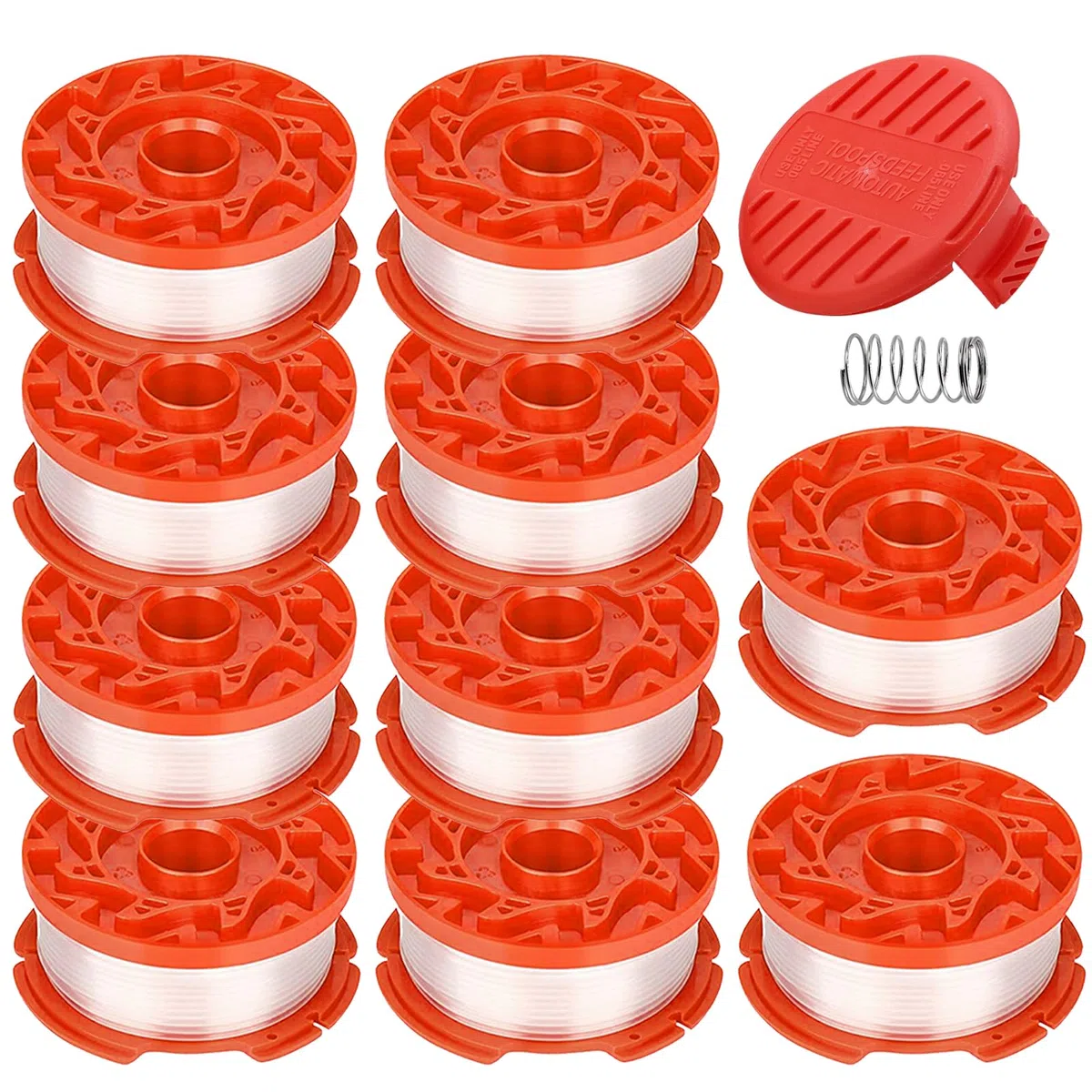 CMZST0653 CMZST065 - Bobina compatible con Craftsman CMCST900 CMESTA900 CMEST913 CMESTE920 Weed Eater String Trimmer, línea de repuesto de carrete de 30 pies 0.08 pulgadas, 12 piezas (10 carretes, 1