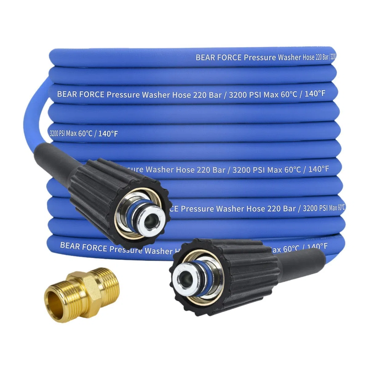MagiDeal Manguera de extensión Universal para Lavado a Alta presión, Rosca M22, fácil instalación, 3200 PSI, para Uso Profesional en Pisos comerciales, a