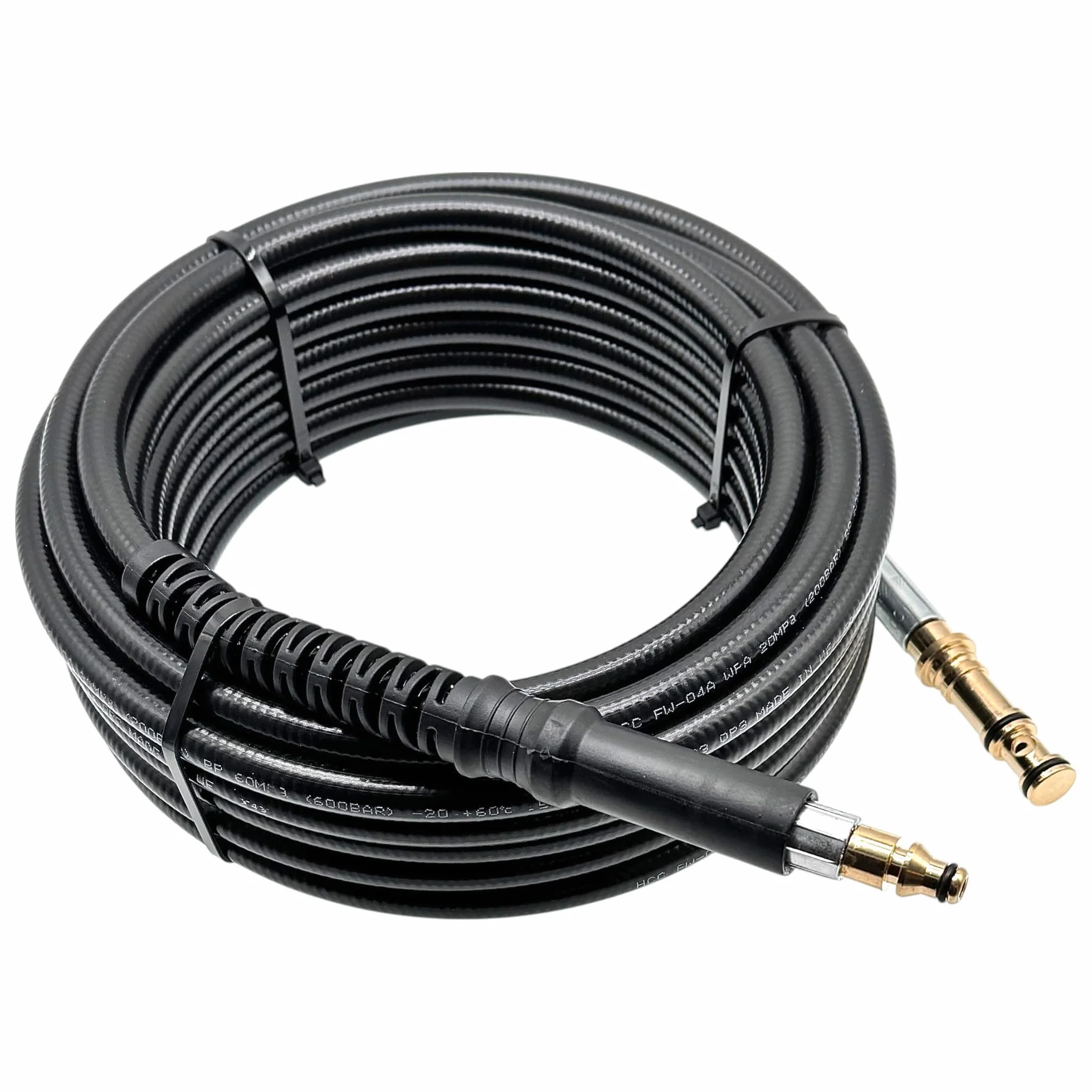 Manguera de alta presión compatible con limpiadores de alta presión Nilfisk Premium 190 P 160.2 – Repuesto para 6528611 – Superflex Modelo para Compact Dynamic Core Excellent Serie (10 metros)
