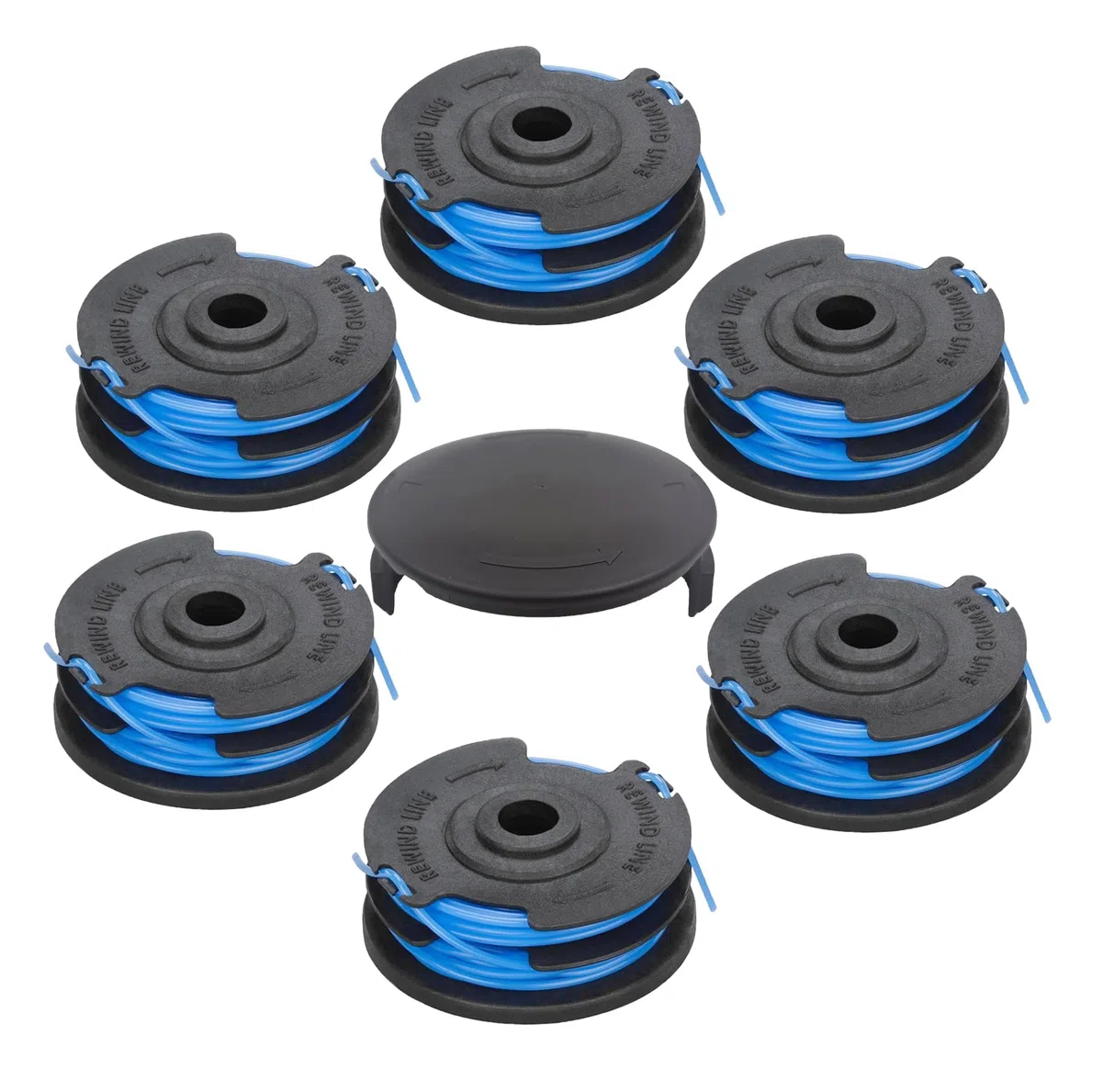 AC41RL3 Autofeed - Bobina de repuesto dual de 0.08 pulgadas y 27 pies para recortadora eléctrica Homelite UT41112 UT41121 UT41120 UT41113 UT41122 UT41112B paquete de 7 (carrete de 6 líneas + 1