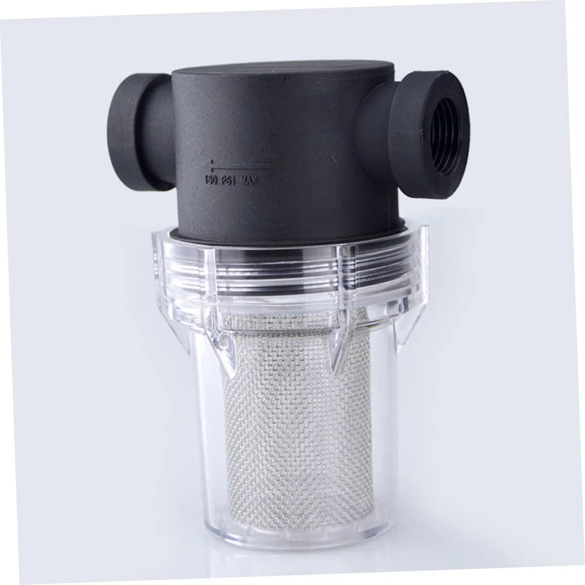 3piezas Filtro De Agua De Alta Presión con De PVC De Lavadoras De Alta Presión y Jardín Accesorios De Jardinería Negro