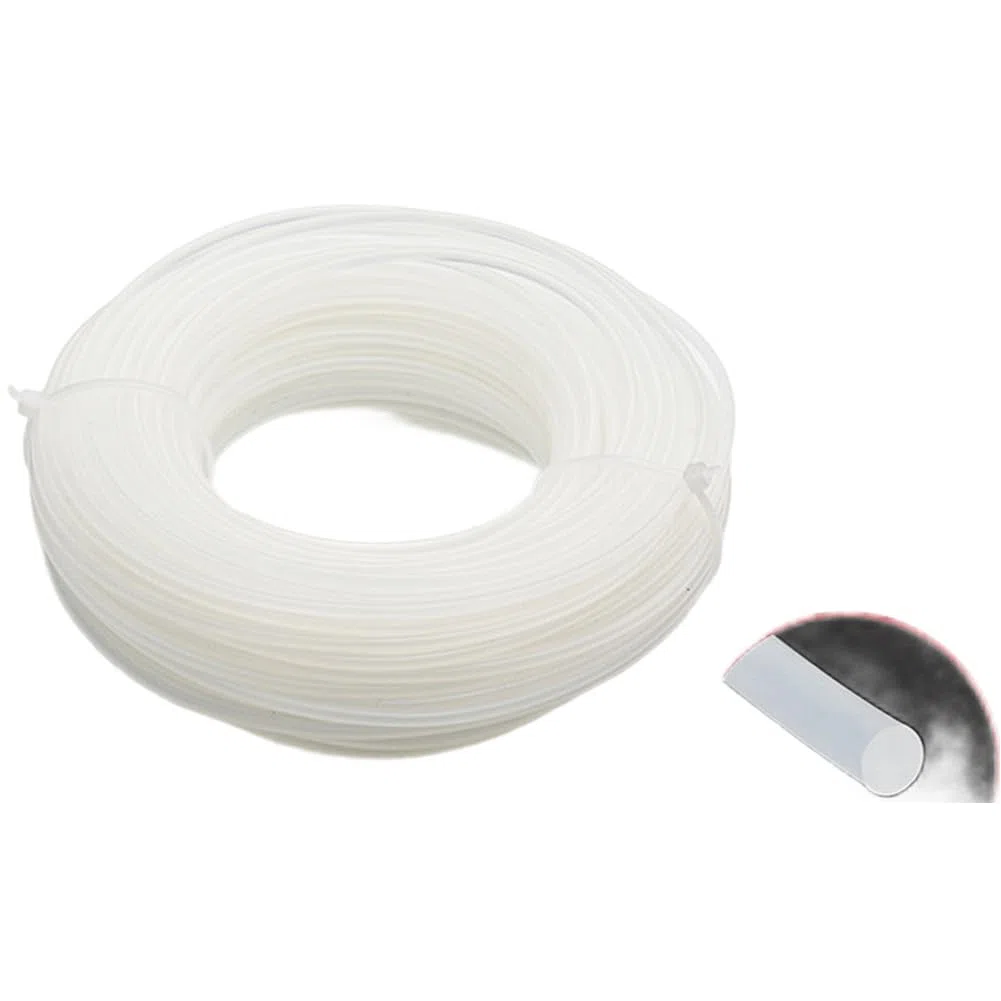 Línea profesional de alambre de acero de 3 mm, cuerda de hierba de nailon resistente para cortacésped, cuerda de corte de malas hierbas de alta resistencia