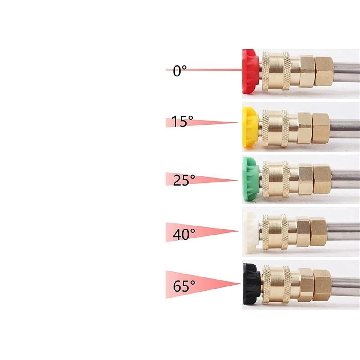 Lanza De ExtensióN para Hidrolimpiadora Varilla de extensión Curva for Lanza Lavado a presión con boquillas pulverización(90 Wand and nozzles)