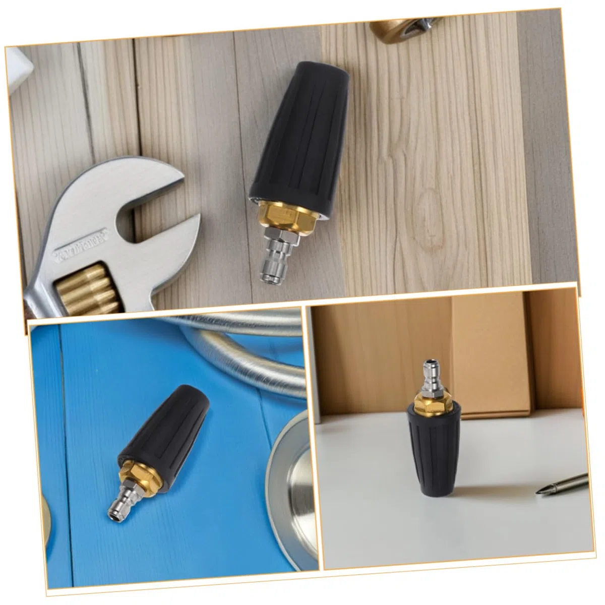 UKCOCO 2piezas Boquilla Giratoria Para Hidrolavadora Boquilla Turbo De Alta Presión Para Limpieza De Jardines Caminos y Autos