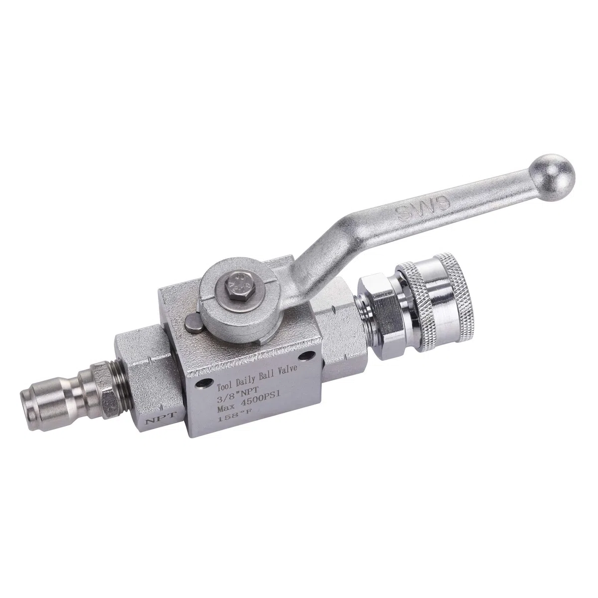 Tool Daily Kit de válvula de Bola de Alta presión, conexión rápida de 3/8 Pulgadas para Manguera de Lavadora eléctrica, 4500 PSI