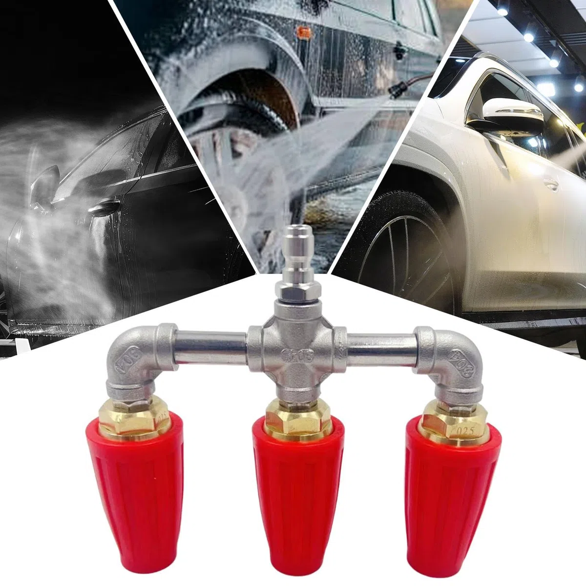 Limpiadora A Presión De Boquilla Triple Repuesto Para Boquilla Turbina 275 | Punta De Para Hidrolimpiadora Accesorios De Limpieza Para Hidrolimpiadora Paredes Vidrio Ladrillos Hormigón