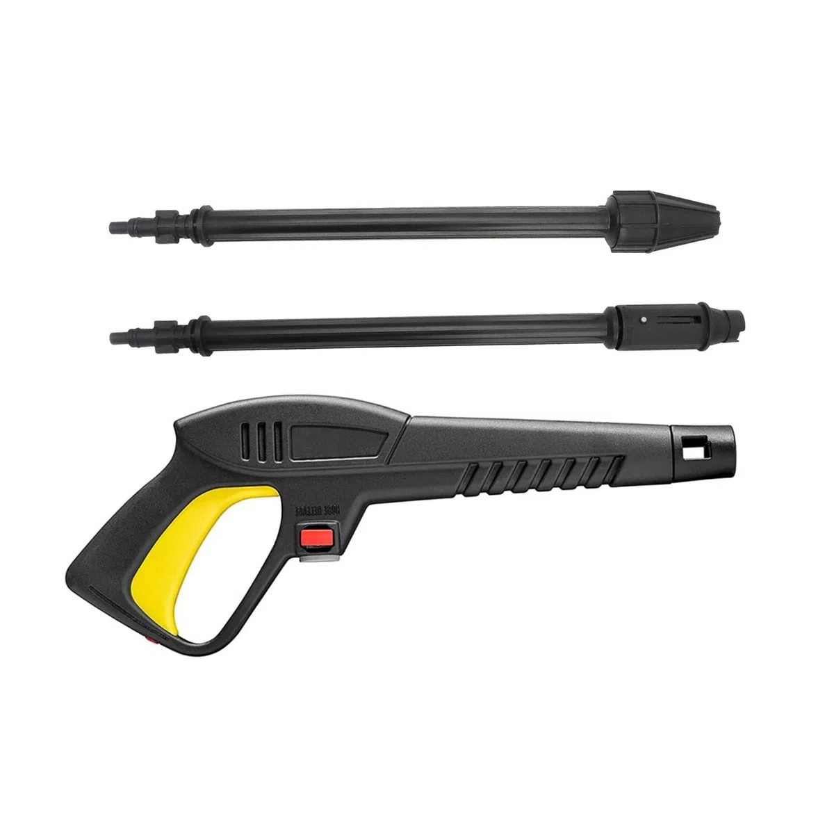 Pistola de lavado a presión, boquilla lanza, chorro agua, vara rociadora | Kit de accesorios de pulverización de repuesto con puntas de chorro multiángulo(Gun and 2 Lances)