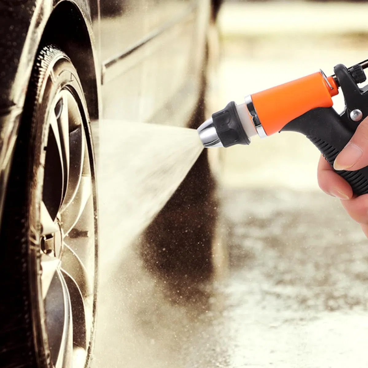Lavadora a Presión Portátil Autoadhesiva Eléctrica para Coche, Limpiador de Lavado de Coches, Plástico, Cobre, Acero Inoxidable y Silicona, para Paredes, Proyectos y Uso Diario