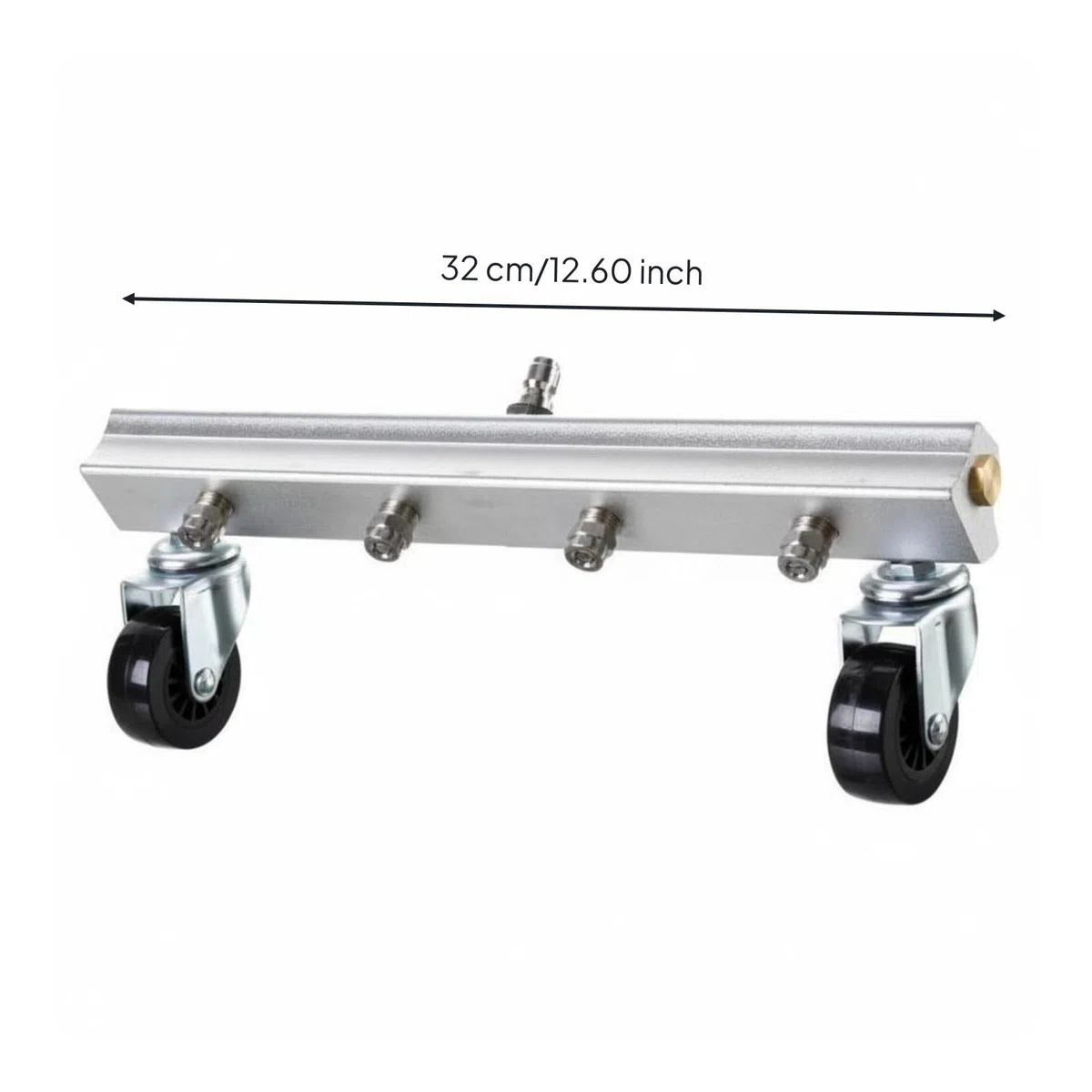 Colcolo Varilla de Extensión para Hidrolavadora Tubo Alargador Adaptador Estándar 1/4 Resistente sin Fugas Ni Óxido Adecuada para Limpieza de Entradas de, Cepillo Hacia Arriba