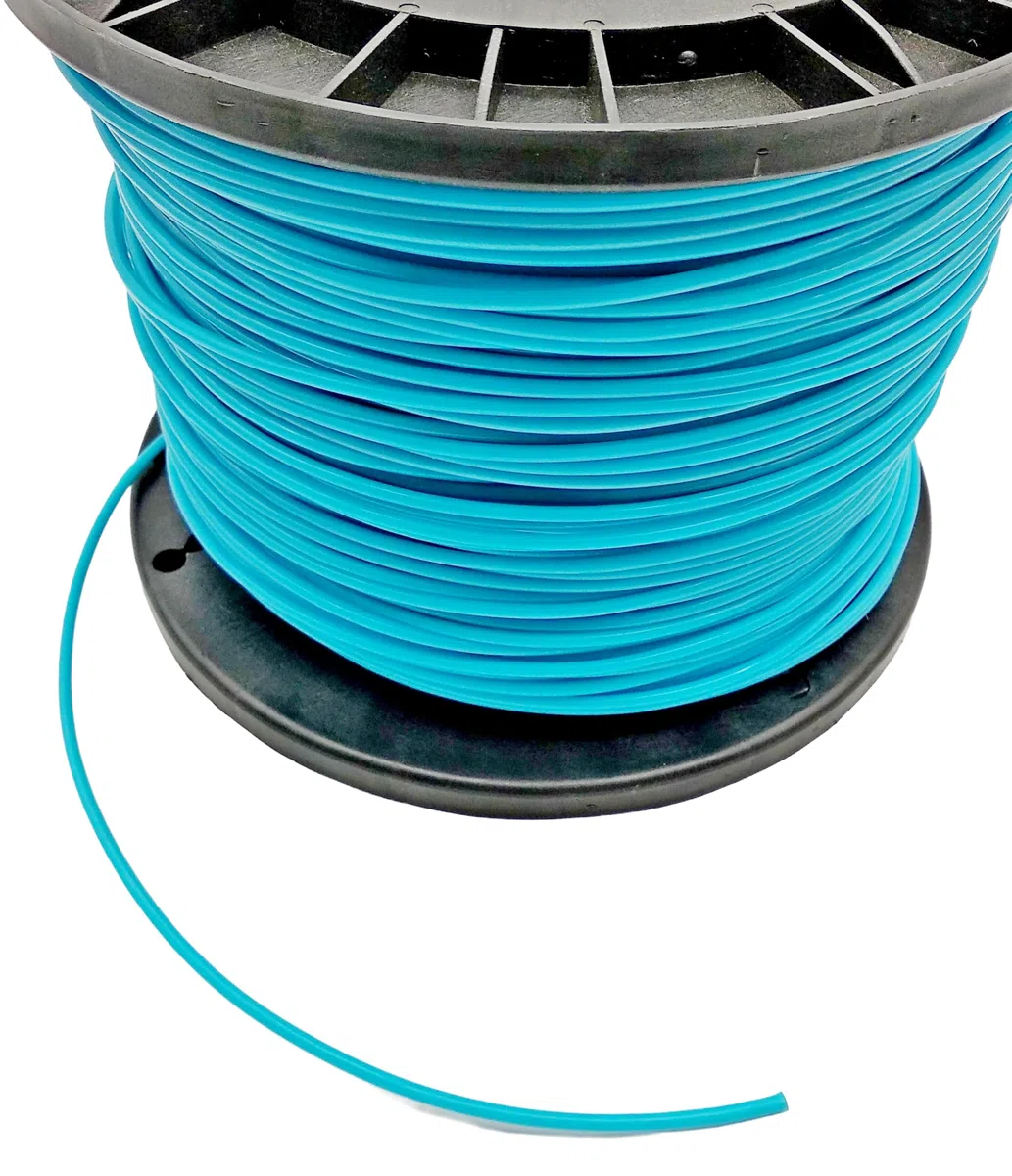 Cordel de 200 m x 2,7 mm, redondo, doble núcleo de acero, hilo para cortacésped, desbrozadora