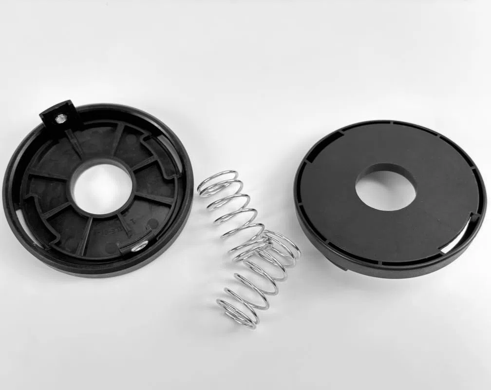 Bobina de hilo para cortabordes Einhell 3405096, bobina de hilo de repuesto para Einhell GE-CT 36/30 LI E Solo, AGILLO 36/255 BL, AGILLO 18/200, diámetro de 2 mm-8 m de longitud (10 bobinas+2 tapa+2