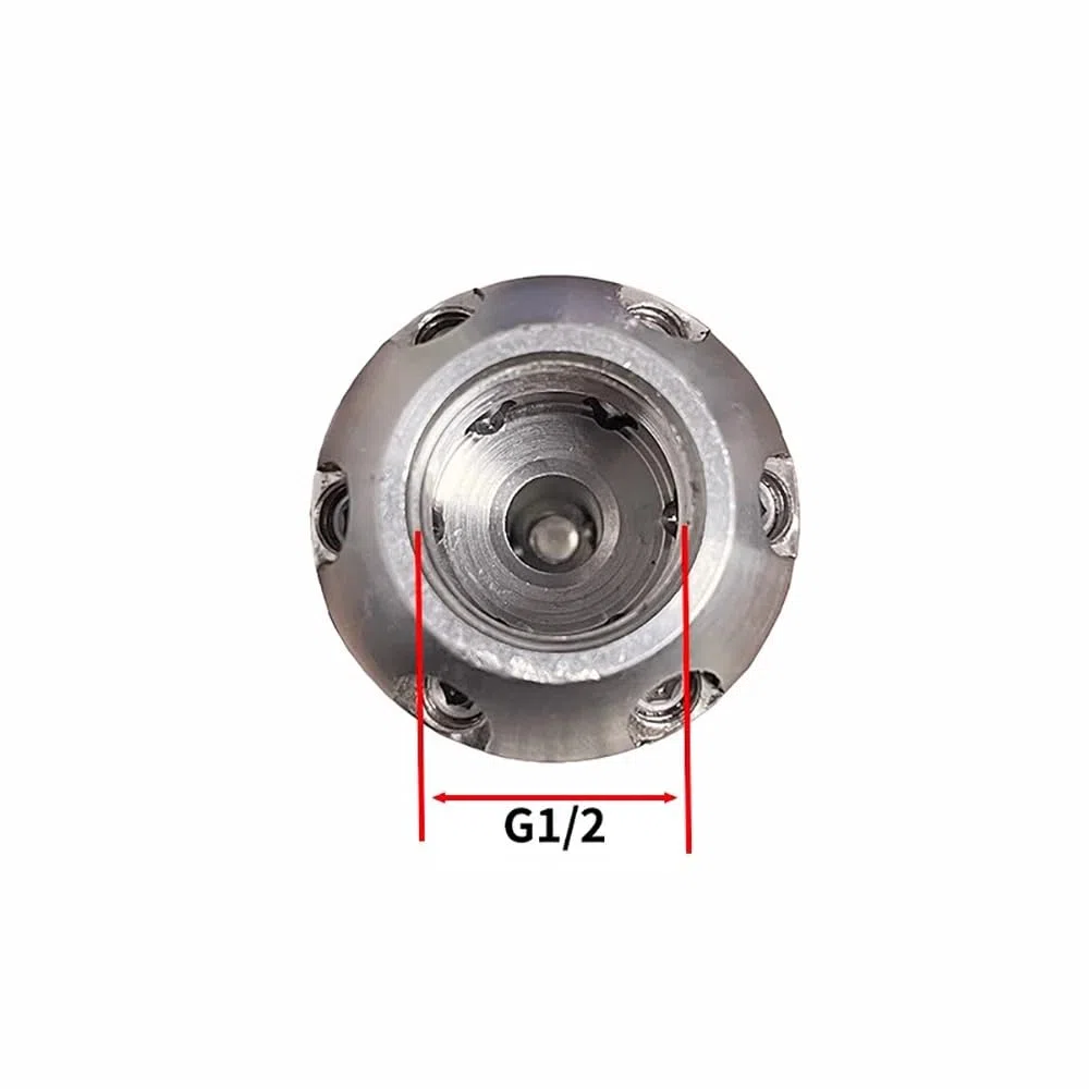 Boquilla Giratoria de Alta Presión, Boquilla de Pistola de Agua de Limpieza de Alta Presión para Alcantarillado, Boquilla de Acero Inoxidable para Limpieza de Lodos G1/2 (40L 200KG)