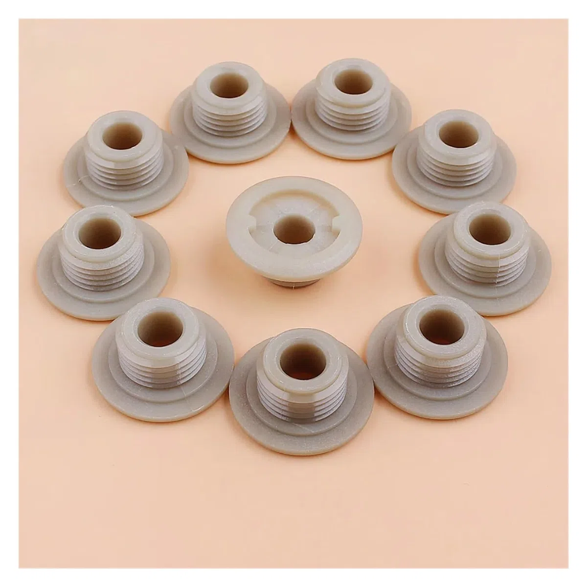 Lote de 10 Engranajes helicoidales Aceite for Motosierra 2500-3800, compatibles con motosierras pequeñas 2 Tiempos G2500, 25 CC y 38