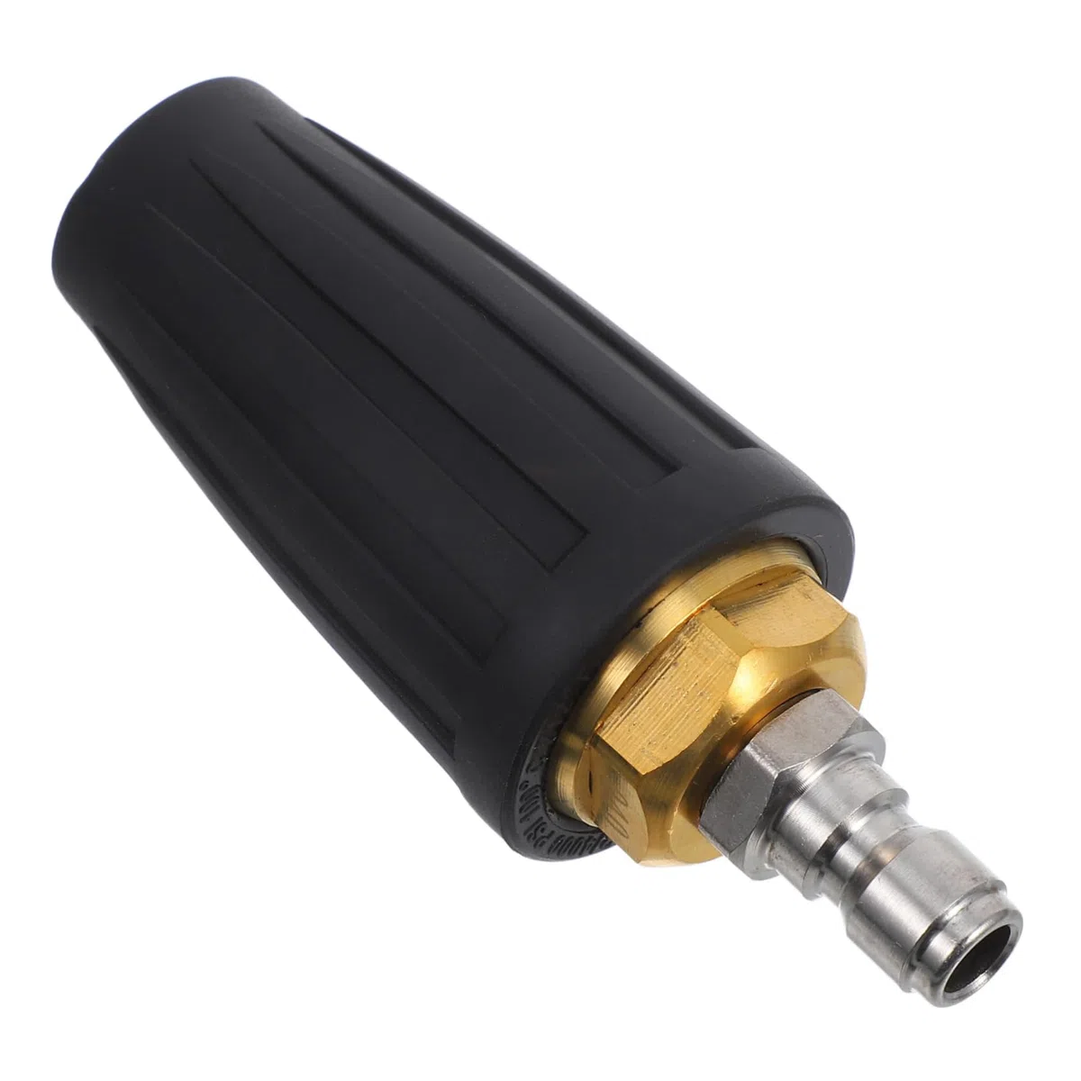 Boquilla Turbo para Hidrolavadora 1/4 Negra de Alta Presión 4000 Psi para Limpieza de Concreto y Ladrillos Conexión Rápida y Punta Giratoria